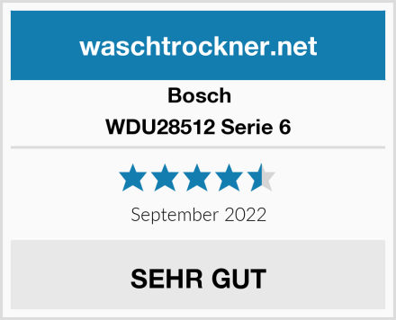 Bosch WDU28512 Serie 6 Test