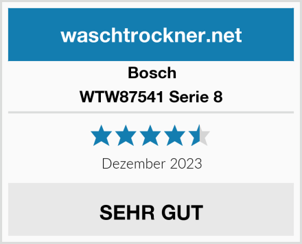 Bosch WTW87541 Serie 8 Test