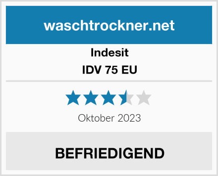 Indesit IDV 75 EU Test